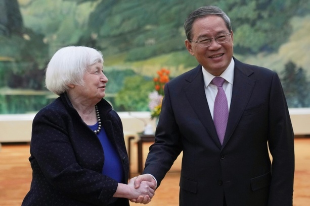 Bild vergrößern: Yellen und Li hoffen auf bessere Zusammenarbeit zwischen USA und China