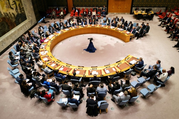 Bild vergrößern: Palästinenser drängen vor Votum im Sicherheitsrat auf UN-Vollmitgliedschaft