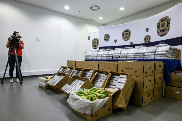 Bild vergrößern: Mutmaßliche Drogen in Bananenkisten lösen in Brandenburg Polizeieinsätze aus