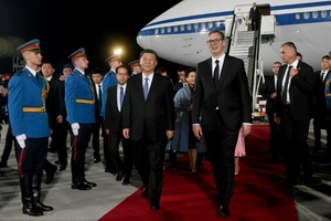 Chinas Prsident Xi trifft auf Europareise serbischen Staatschef Vucic