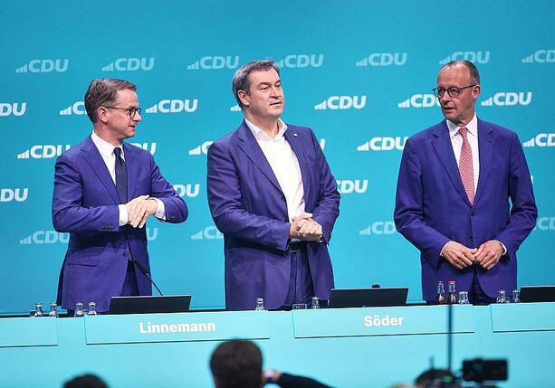 Bild vergrößern: Söder sieht Unterstützung der CDU bei Ablehnung von Schwarz-Grün