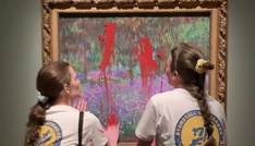 Monet-Gemälde mit Farbe beschmiert: Freispruch für Klima-Aktivistinnen in Schweden