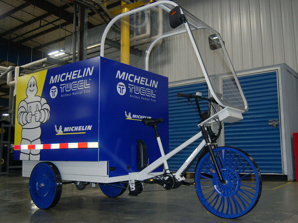 Bildergalerie: Lastenrad-Reifen Michelin X Tweel - Viel Last ohne Luft