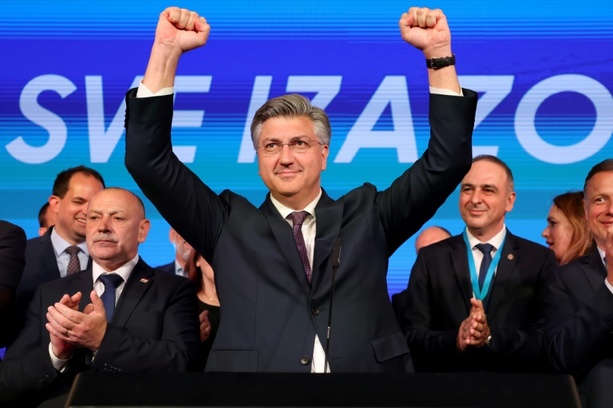 Bild vergrößern: Konservative Regierungspartei gewinnt Parlamentswahl in Kroatien
