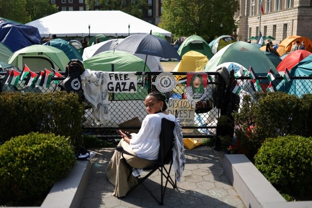 Bild vergrößern: Verschärfte Lage an New Yorker Uni: Gespräche mit Protestierenden geplatzt