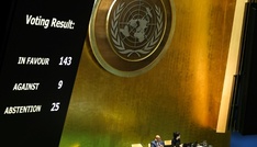 UN-Vollversammlung stimmt in symbolischer Abstimmung für Anerkennung Palästinas