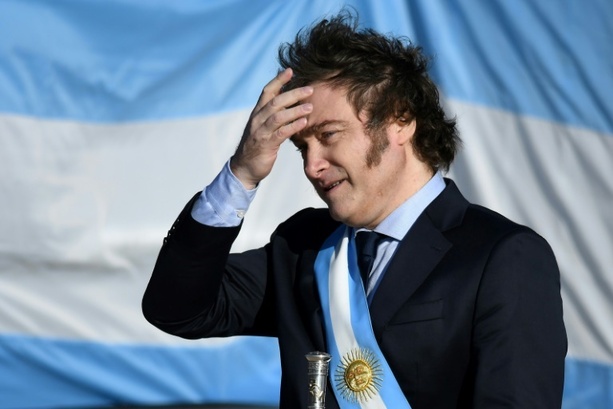 Bild vergrößern: Argentiniens Präsident Milei beginnt Deutschland-Besuch in Hamburg