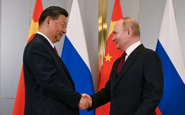 Bild vergrößern: Putin und Xi vertiefen anti-westliches Bündnis beim Gipfel in Kasachstan