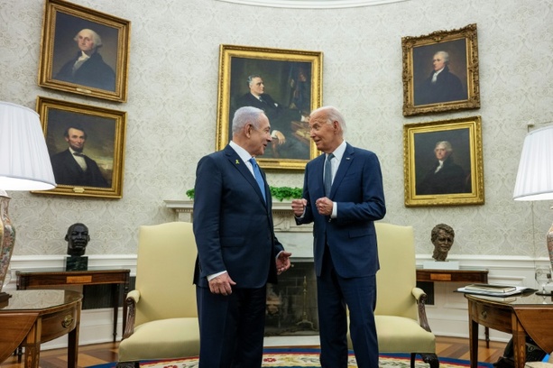 Bild vergrößern: Netanjahu: Freue mich auf weitere Zusammenarbeit mit Biden