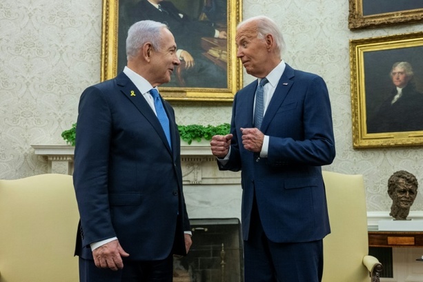 Bild vergrößern: Biden fordert von Netanjahu schnelle Einigung über Waffenruhe und Geiselfreilassung