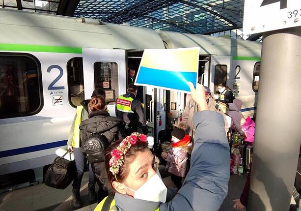 Bild vergrößern: Allianz Ukrainischer Organisationen gegen Söders Bürgergeld-Vorstoß