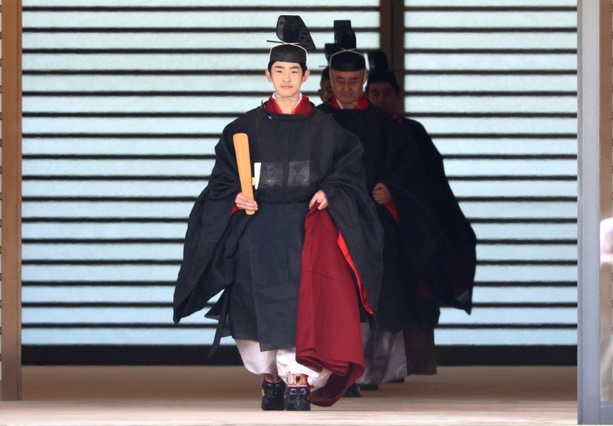 Bild vergrößern: Potenzieller Kaiser: Prinz Hisahito tritt in Zeremonie ins Erwachsenenleben ein
