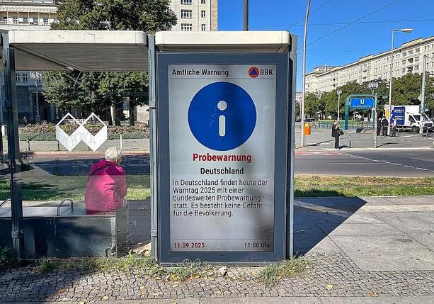 Bild vergrößern: Bundesweiter Probealarm ausgelöst