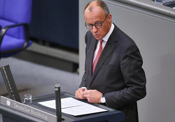 Bild vergrößern: Merz wirbt für neuen Konsens der Gerechtigkeit