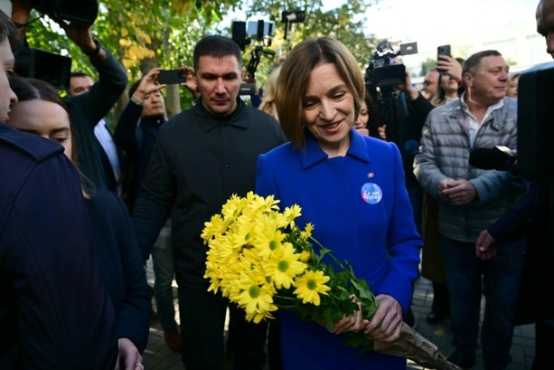 Bild vergrößern: Pro-europäische Partei PAS holt bei Wahlsieg in Moldau mehr als 50 Prozent der Stimmen