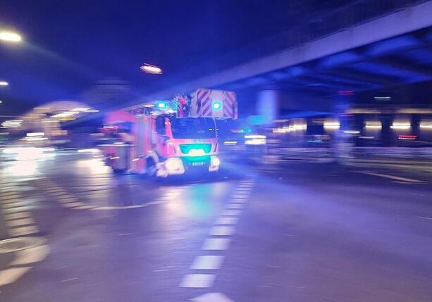 Bild vergrößern: Giftige Rauchwolke im Raum Aschaffenburg