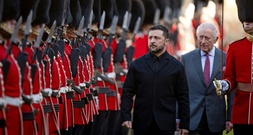 Selenskyj vor Treffen der Koalition der Willigen von König Charles III. empfangen