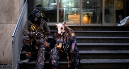 Halloween-Überrest: Vermeintliche Blutspur ruft Polizei in Thüringen auf den Plan