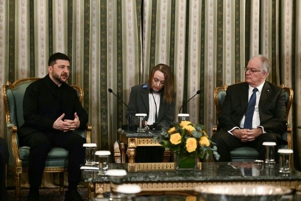 Bild vergrößern: Gas für die Ukraine: Selenskyj führt Gespräche in Griechenland