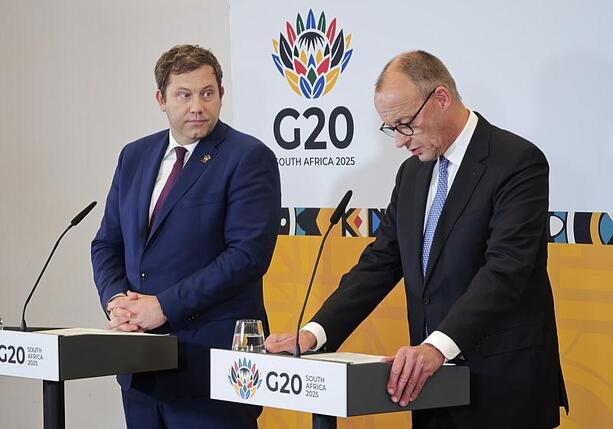 Bild vergrößern: Merz betont Afrikas Potenzial nach G20-Gipfel in Johannesburg