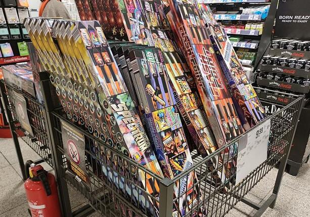 Bild vergrößern: Importe von Feuerwerkskörpern stark gestiegen