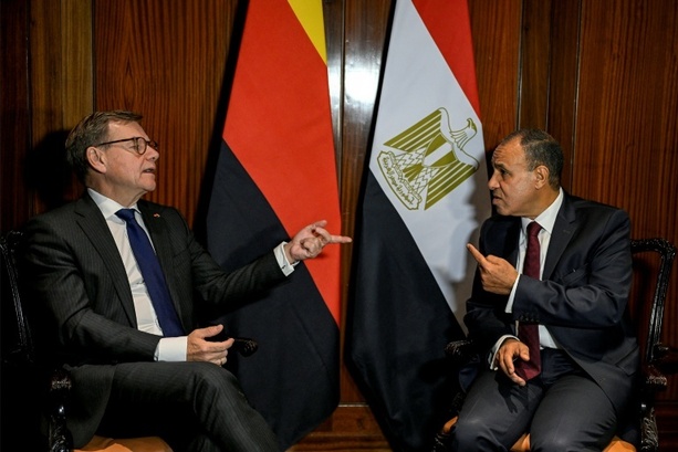 Bild vergrößern: Bundesaußenminister Wadephul empfängt ägyptischen Kollegen Abdelatty