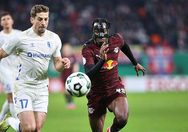 Bild vergrößern: DFB-Pokal: Leipzig und Leverkusen ziehen ins Viertelfinale ein