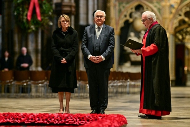 Bild vergrößern: Rede vor britischem Parlament: Steinmeier ruft zur Verteidigung von Freiheit und Demokratie auf