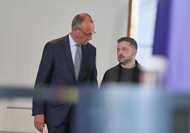 Bild vergr&ouml;&szlig;ern: Merz empfängt Selenskyj und andere Regierungschefs am Montag