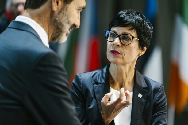 Bild vergrößern: Erweiterungskommissarin wirbt für EU-Beitritt der Ukraine