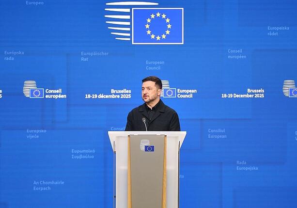 Bild vergr&ouml;&szlig;ern: Selenskyj drängt bei EU-Gipfel auf klare Antwort zu Finanzhilfen