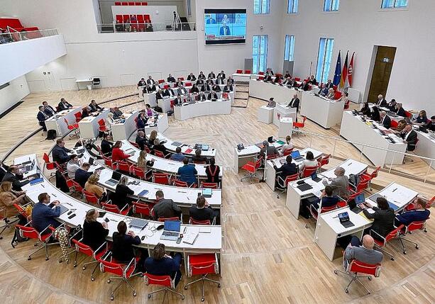 Bild vergr&ouml;&szlig;ern: AfD-Antrag zur Auflösung des Landtags in Brandenburg gescheitert