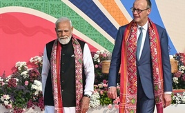 Merz: 250.000 Menschen in Indien nehmen aktuell an einem Deutschkurs teil