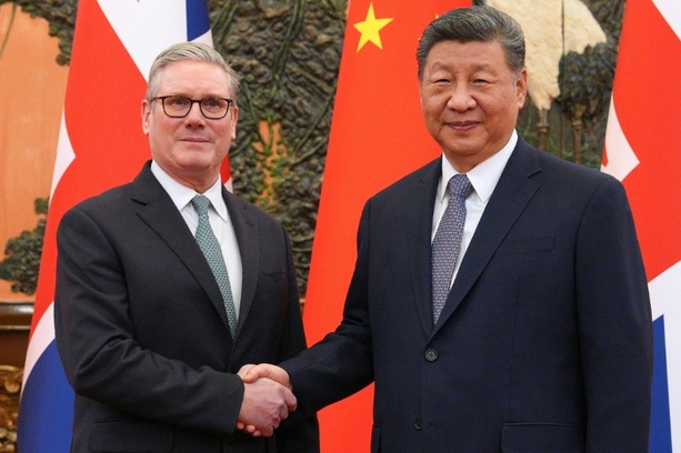 Bild vergr&ouml;&szlig;ern: Starmer und Xi drängen auf engere Beziehungen zwischen London und Peking