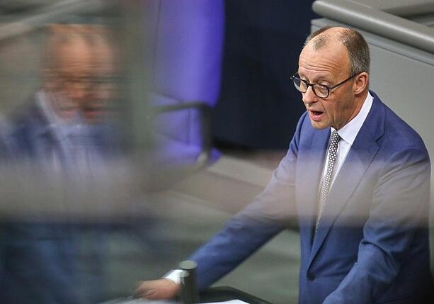 Bild vergr&ouml;&szlig;ern: Merz: Geschlossenheit in Europa kann Machtfaktor auf der Welt sein