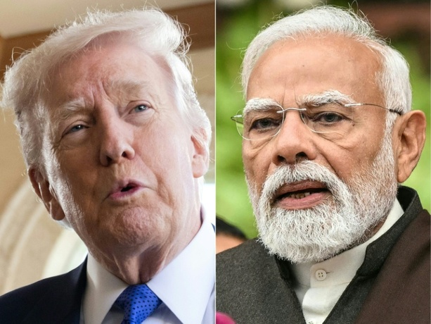 Bild vergr&ouml;&szlig;ern: Trump hebt Strafzölle gegen Indien auf - Modi lobt Einigung