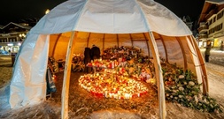 Polizei: Gedenkstätte für Opfer der Brandkatastrophe in Crans-Montana in Brand geraten