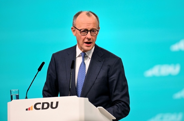 Bild vergr&ouml;&szlig;ern: Sprecher: Merz kann kommende Woche in USA für EU über Zölle verhandeln