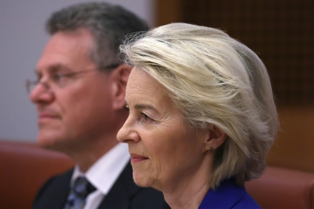 Bild vergr&ouml;&szlig;ern: Iran-Krieg: EU-Kommissionspräsidentin von der Leyen fordert Ende der Kampfhandlungen