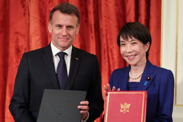 Bild vergr&ouml;&szlig;ern: Macron wirbt in Japan für Vorhersehbarkeit Europas