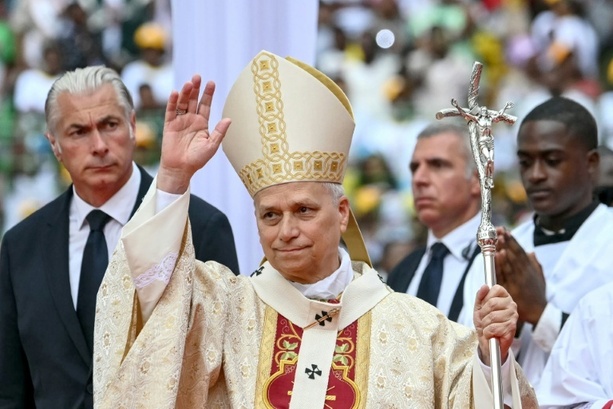 Bild vergr&ouml;&szlig;ern: Papst Leo XIV. beendet Afrikareise mit Freiluftmesse in Äquatorialguinea