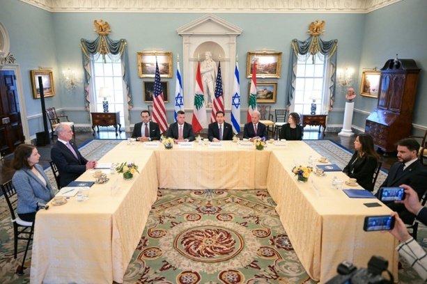 Bild vergr&ouml;&szlig;ern: Dritte Gesprächsrunde zwischen Israel und Libanon in Washington