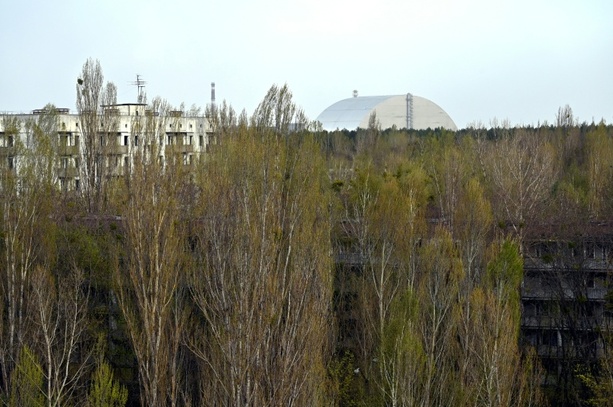 Bild vergr&ouml;&szlig;ern: Kiew: Russische Drohne trifft Atommüllagergebäude bei Tschernobyl
