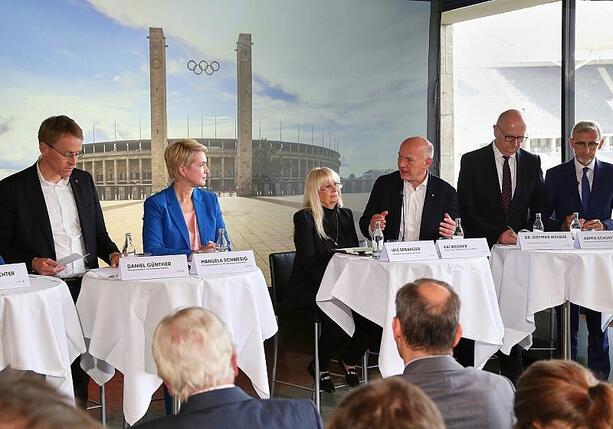 Bild vergr&ouml;&szlig;ern: Wegner begrüßt Steinmeiers Olympia-Unterstützung