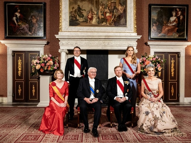 Bild vergr&ouml;&szlig;ern: Steinmeier beschwört Einheit Europas bei Staatsbankett in den Niederlanden