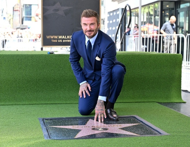 Bild vergr&ouml;&szlig;ern: David Beckham bekommt Stern auf Hollywoods Walk of Fame