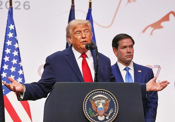 Bild vergr&ouml;&szlig;ern: Trump bezeichnet G7-Gipfel als Erfolg