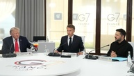 Selenskyj erörtert Ergebnisse des G7-Gipfels mit Trump und Macron