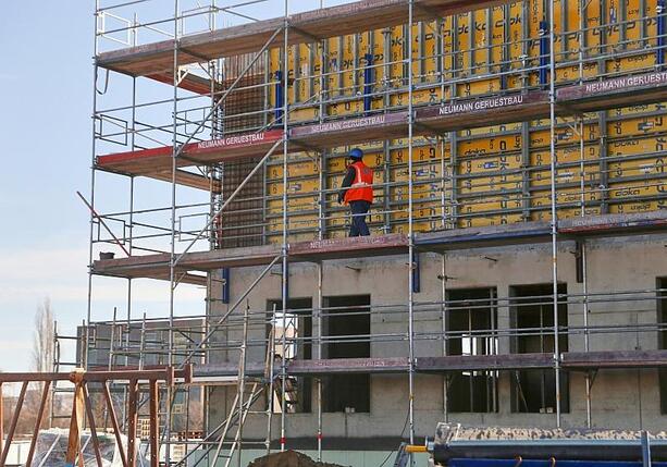 Bild vergr&ouml;&szlig;ern: Mehr Baugenehmigungen für Wohnungen im April