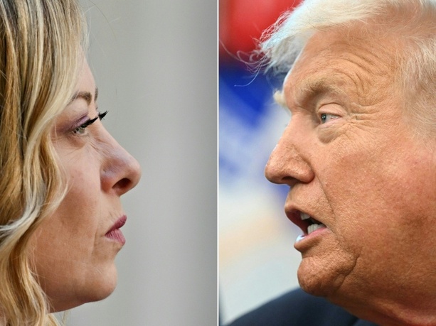 Bild vergr&ouml;&szlig;ern: Sie hat mich angebettelt - Meloni bezeichnet Trump-Äußerung als frei erfunden
